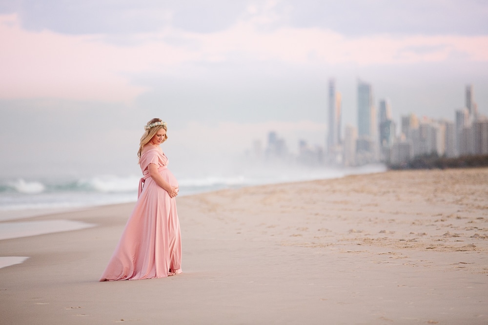 Gold Coast maternity photographer beach portraits Field + Forest Photography www.fieldandforest.com.au