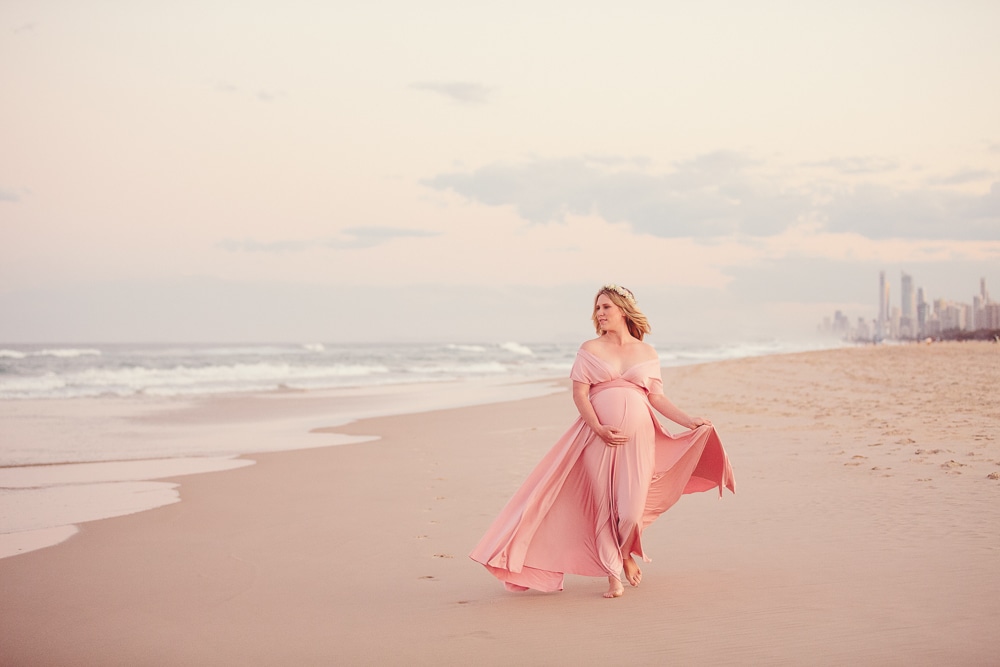 Gold Coast maternity photographer beach portraits Field + Forest Photography www.fieldandforest.com.au